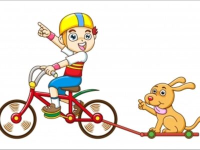 Dijete i sport, bicikl i pas